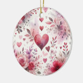 永遠のロマンスクラシック:バレンタインデー セラミックオーナメント (左)