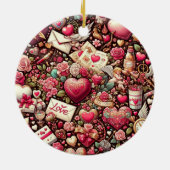 永遠のロマンスクラシック:バレンタインデー セラミックオーナメント (裏面)
