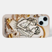 「永遠のロマンチックなハート」 Case-Mate iPhoneケース (裏面 (横))