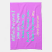 永遠のロマンチックな詩 キッチンタオル (縦)