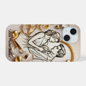 "永遠のロマンティックハート" iPhone 15ケース (裏面横)