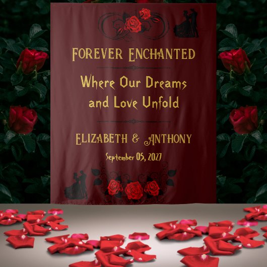 永遠のロマ結婚ンスの背景 タペストリー