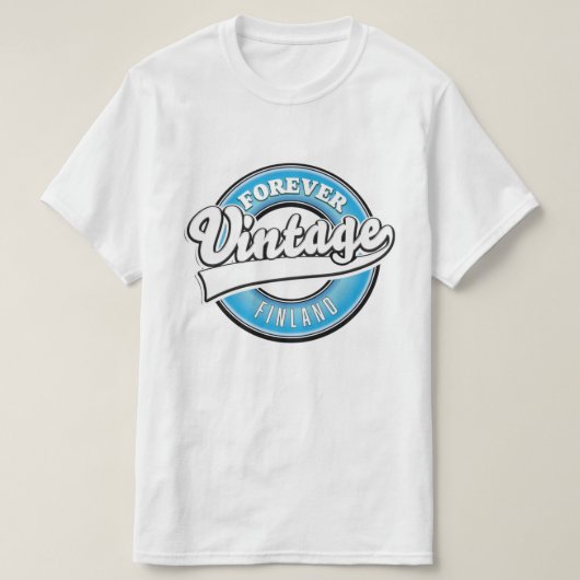 永遠のヴィンテージ フィンランド ロゴ Tシャツ (デザイン正面)