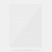 永遠の事の歓迎結婚サインだ アクリルサイン (正面)