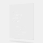 永遠の事の歓迎結婚サインだ アクリルサイン (傾斜)