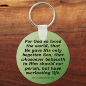 永遠の人生のクリスマスジョン3-16 キーホルダー (正面)