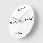 永遠の今時計 ラウンド壁時計 (傾斜)