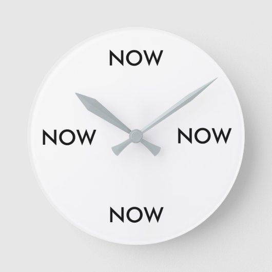 永遠の今時計 ラウンド壁時計 (正面)