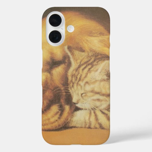 永遠の仲間たち | かわいい猫と犬の寄り添い姿 Case-Mate iPhoneケース (裏面)