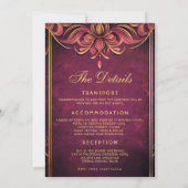 永遠の優雅さ：マリゴ王室のルド 招待状 (裏面)