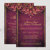 永遠の優雅さ：マリゴ王室のルド 招待状 (正面/裏面)