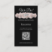 永遠の優雅さ – 私たち結婚のリングや輪 – レジストリ –  名刺 (正面)