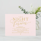 “永遠の前夜” モダンリハーサルディナー 招待状 (スタンド正面)