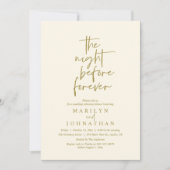 永遠の前夜　結婚式のリハーサル・ディナー 招待状 (正面)