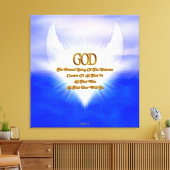 永遠の創造主である神フラクタルアートの構成 キャンバスプリント (インサイチュ (リビング))