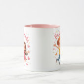 「永遠の友よ、心温まるイラストレーションへ マグカップ (中央)