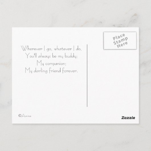 永遠の友人 ポストカード (裏面)