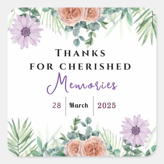 永遠の友情 スクエアシール (正面)