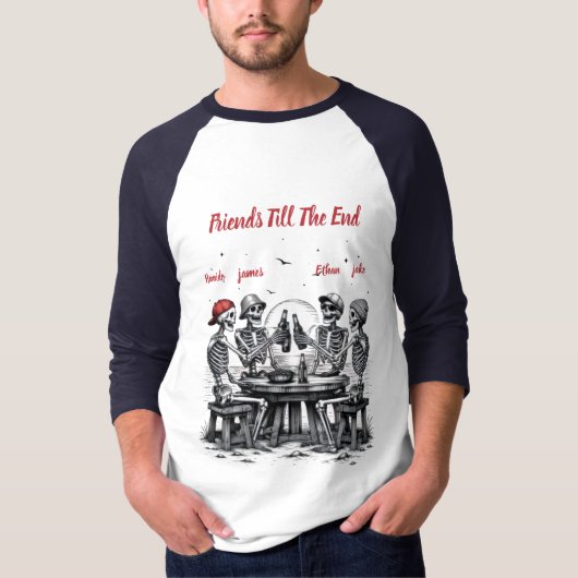 永遠の友情 スケルトンパーティー Tシャツ (正面)