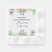 永遠の友情 縁ありカクテルナプキン (正面)