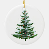 永遠の友最高の人の写真クリスマス セラミックオーナメント (裏面)