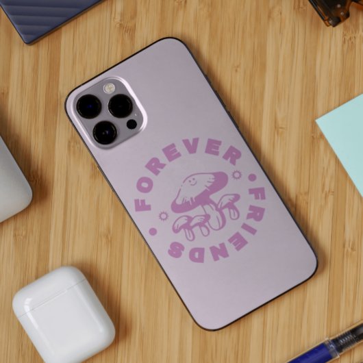 永遠の友達 かわいいピンクのキノコ Case-Mate iPhoneケース
