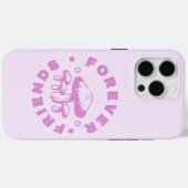 永遠の友達 かわいいピンクのキノコ Case-Mate iPhoneケース (裏面 (横))
