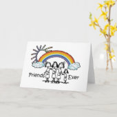 永遠の友達 カード (黄色い花)