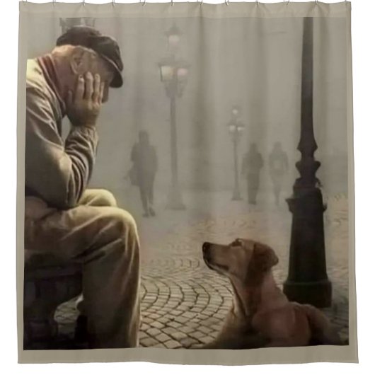 永遠の友達 シャワーカーテン (正面)