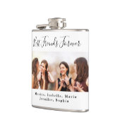 永遠の友達 フォトネーム 白 黒 フラスク (左)