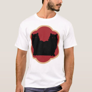 永遠の友達 猫 愛 デザイン Tシャツ