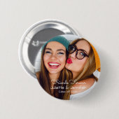 永遠の友 |アップロードする写真の名前クラス 缶バッジ (正面&裏面)