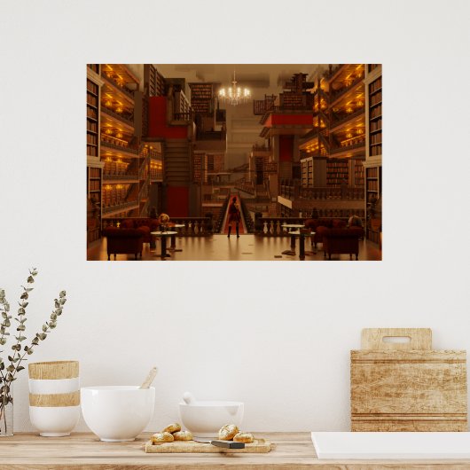 永遠の図書館 ポスター (キッチン)