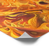 永遠の均衡 – ウマ – ツイン炎アート –  ポスター (角)