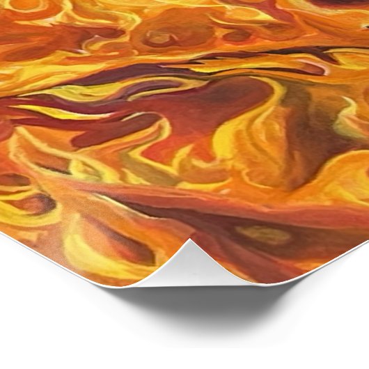 永遠の均衡 – ウマ – ツイン炎アート – ポスター (コーナー)