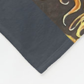 永遠の均衡 – 馬 – 双生炎 フリースブランケット (角)