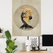 永遠の変身 – 盆栽バタフライスピリット ポスター (ホームオフィス)