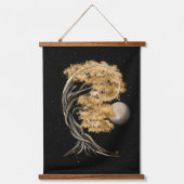 永遠の変身 – 盆栽バタフライスピリット 吊り下げ型タペストリー (正面)