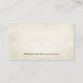 永遠の変身 – 盆栽バタフライスピリット 名刺 (裏面)