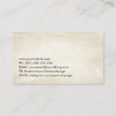 永遠の変身 – 盆栽バタフライスピリット 名刺 (裏面)