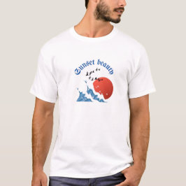 永遠の夕焼けの至福Tシャツ Tシャツ