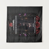 永遠の夜 ゴシック ヴァンパイア ウェディング ダーク ロマンス タペストリー (正面(横))