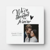 永遠の夫婦に決まったパーソナライズされた! フォトプラーク (正面)