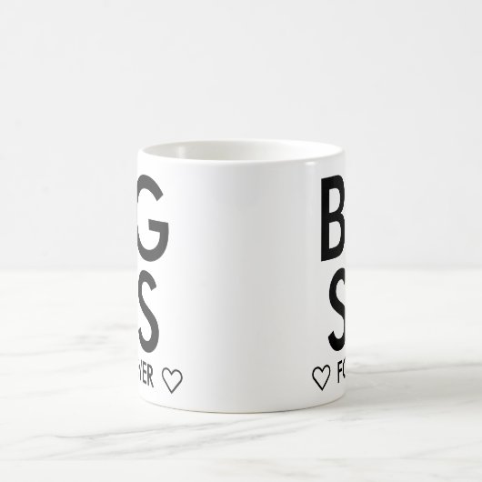 永遠の姉パーソナライズされた コーヒーマグカップ (中央)