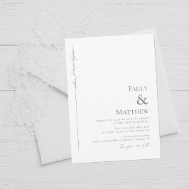 永遠の始まりを告げるウェディング招待状 招待状