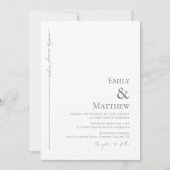 永遠の始まりを告げるウェディング招待状 招待状 (正面)