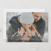 永遠の始まり セーブ・ザ・デート フォト アナウンスメント 招待状 (正面)