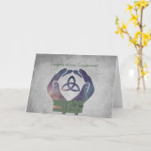 永遠の婚約のHandfastingの恵みカード カード (黄色い花)