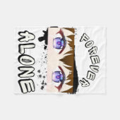 永遠の孤独 フリースブランケット (正面(横))