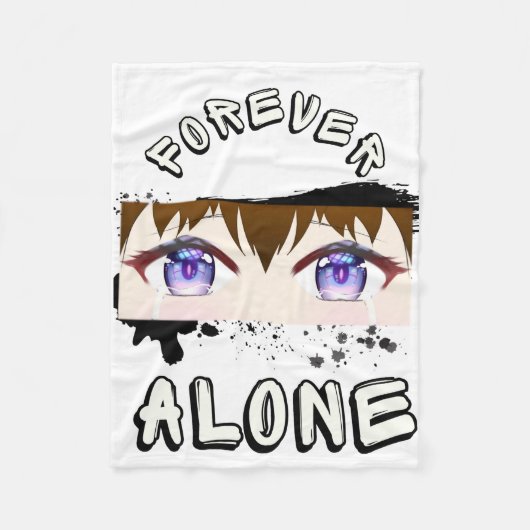 永遠の孤独 フリースブランケット (正面)